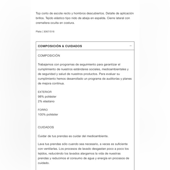 ZARA…. SHINY STRAPLESS  SATIN TOP - Picture 12 of 12